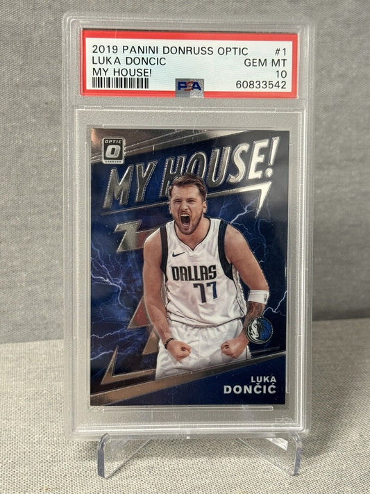 2019 Donruss Optic - Luka Doncic - My House! - #1 - PSA Graded Card