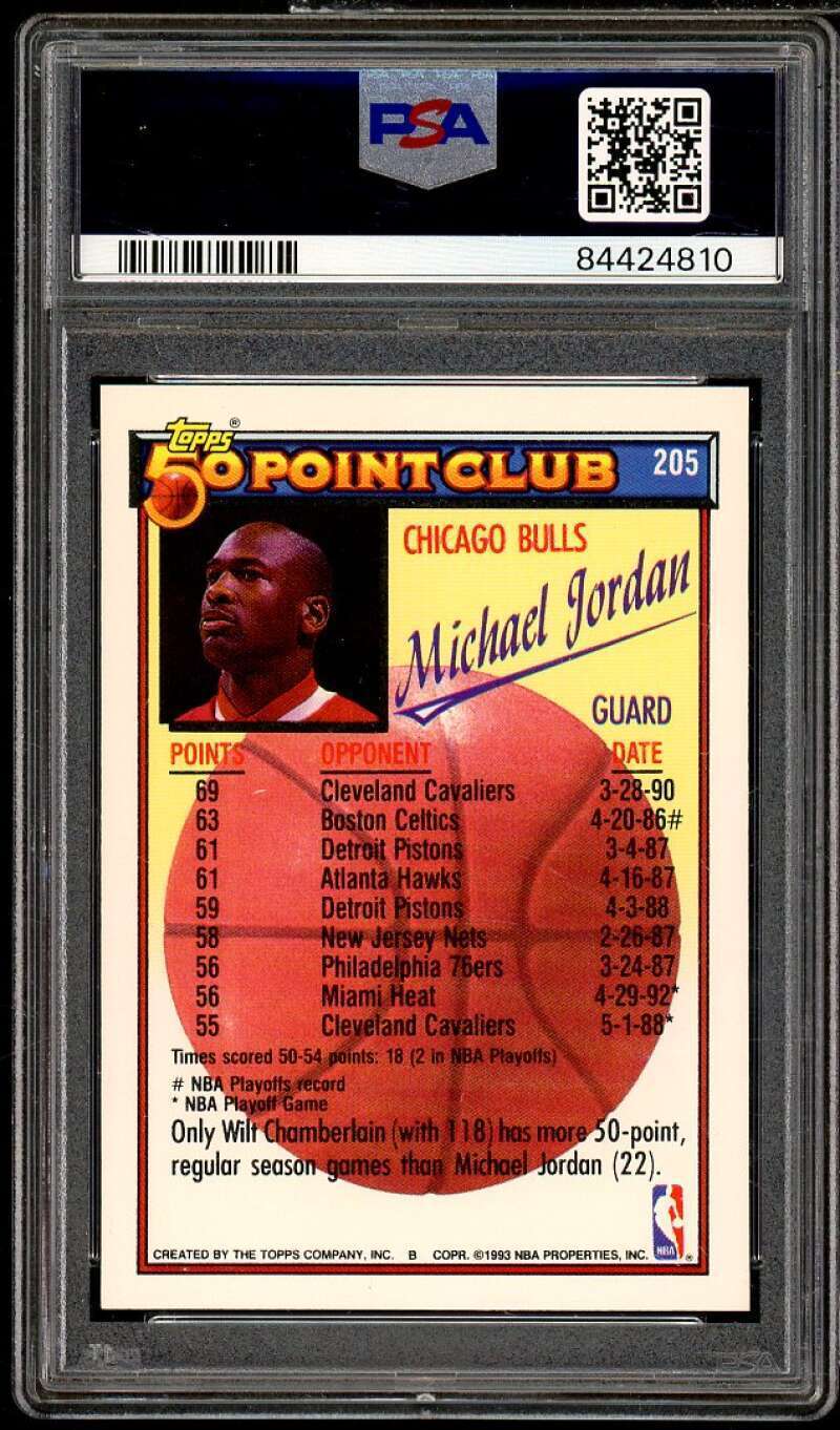 1992-93 Topps - Gold - Michael Jordan - 205 - PSA Graded Card