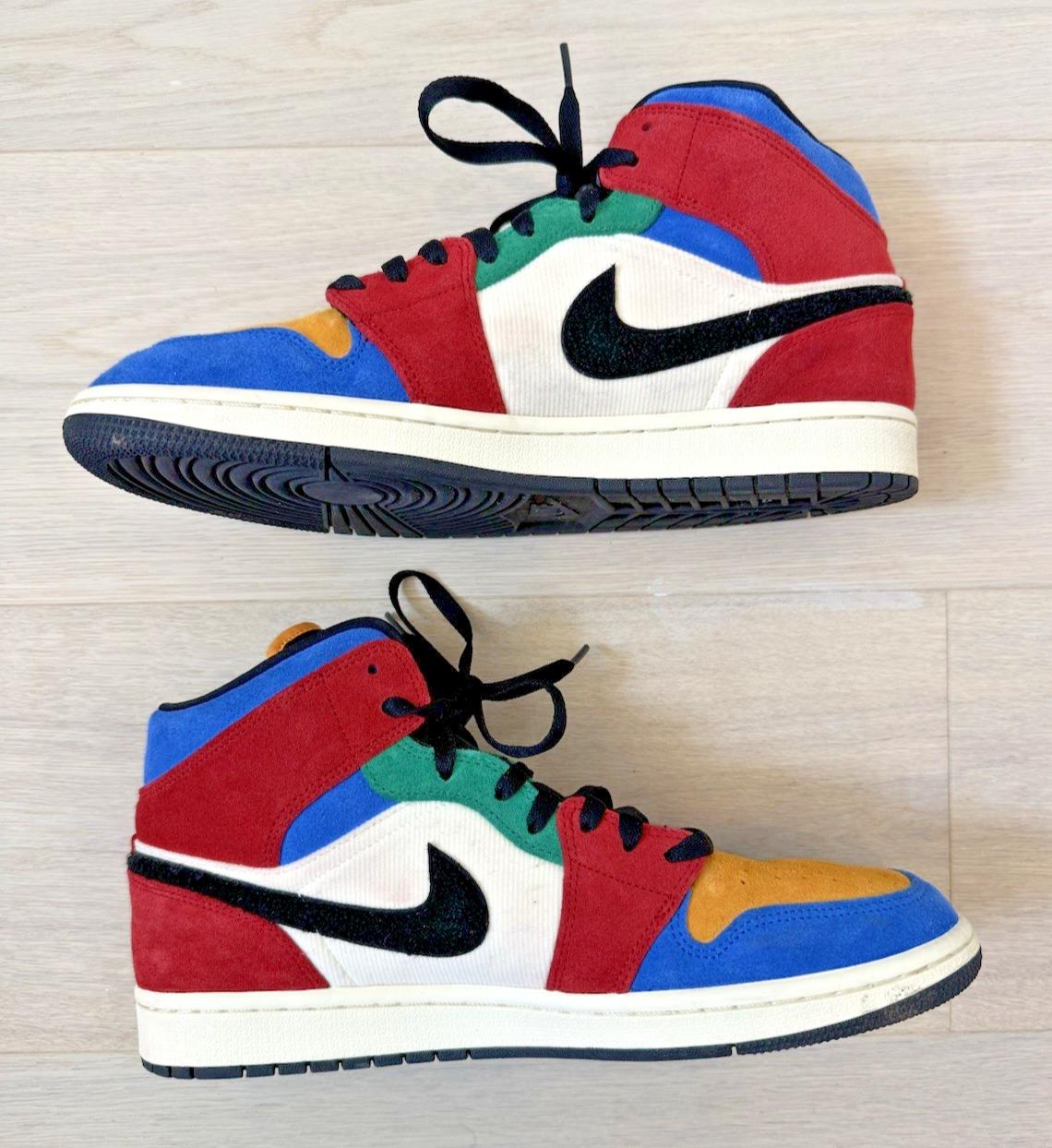 Jordan 1 Mid SE Fearless Blue the Great - CU2805-100 - Gently Worn - No Box