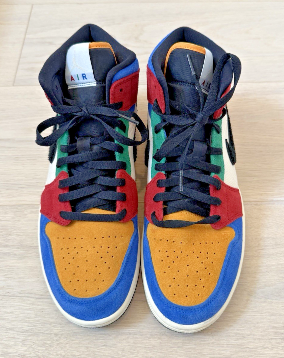 Jordan 1 Mid SE Fearless Blue the Great - CU2805-100 - Gently Worn - No Box