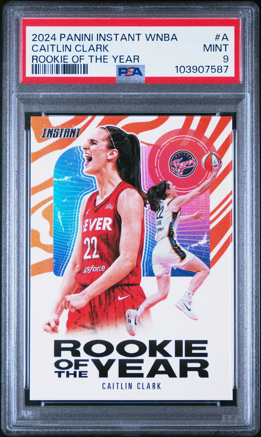 2024 Panini Instant WNBA ROY -  #A Caitlin Clark Rookie - PSA Graded Card