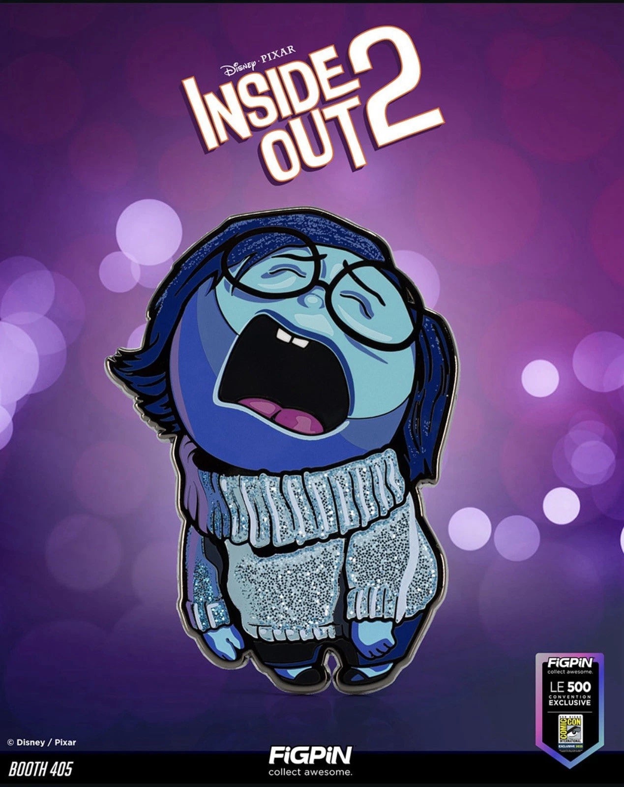FiGPiN - Sadness Inside Out 2 - SDCC 2025 Exclusive - Limited Edition to /500 - (2079)