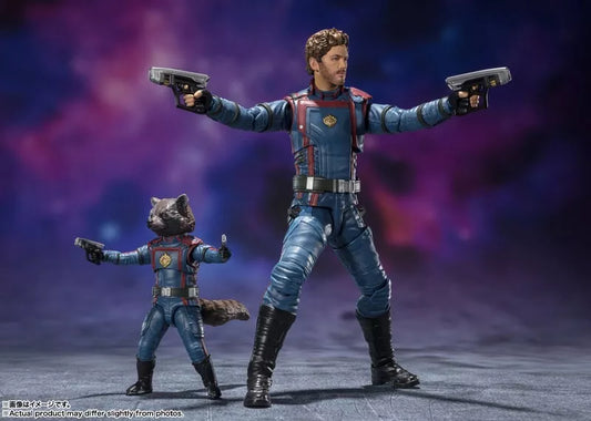 S.H.Figuarts - Star-Lord Peter Quill & Rocket Raccoon Figure (Guardians of the Galaxy Vol. 3)