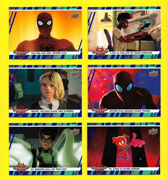 2022 Upper Deck - Complete Spider-Man Into the Spider-Verse Base 90 Card Set