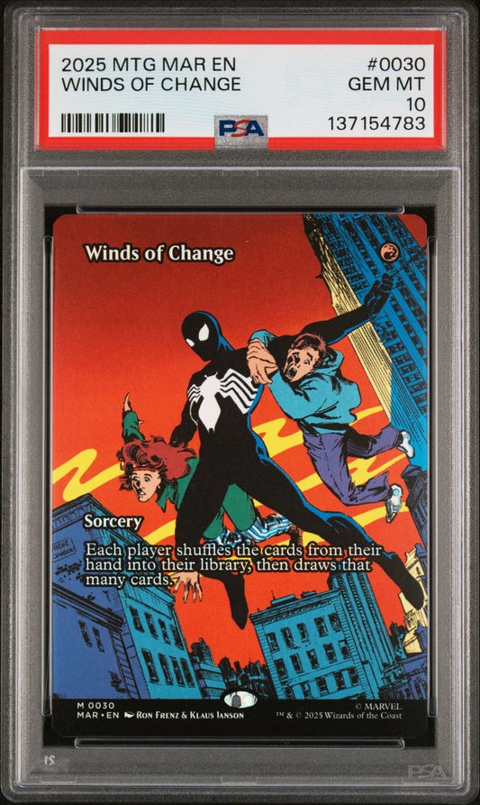 2025 Magic MTG Marvel's Spider-man MAR 0030 Winds of Change - PSA Graded Card