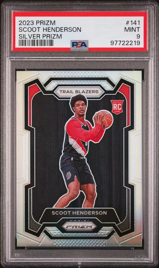 2023 Prizm - Scoot Henderson Silver Prizm - Rookie Card - #141 - PSA Graded Card