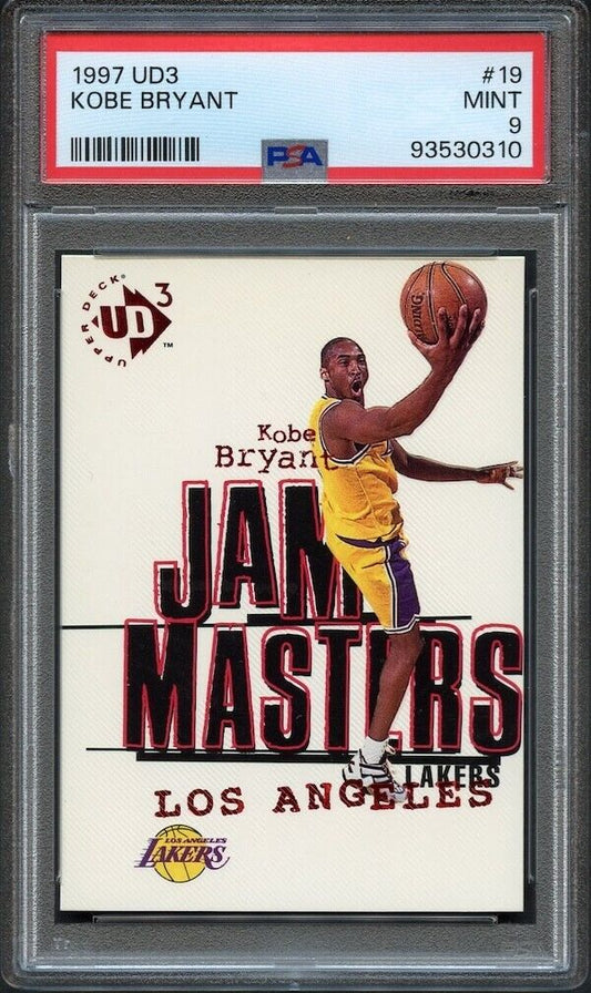 1997-98 Upper Deck UD3 - Jam Masters - Kobe Bryant - #19 - PSA Graded Card - Mamba Day