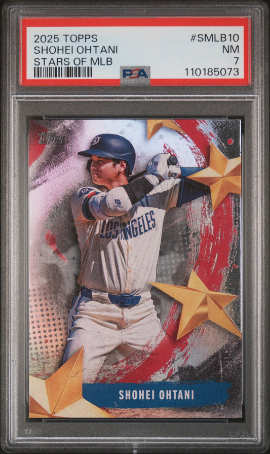 2025 Topps Stars Of Mlb - #SMLB10 Shohei Ohtani - PSA Graded Card
