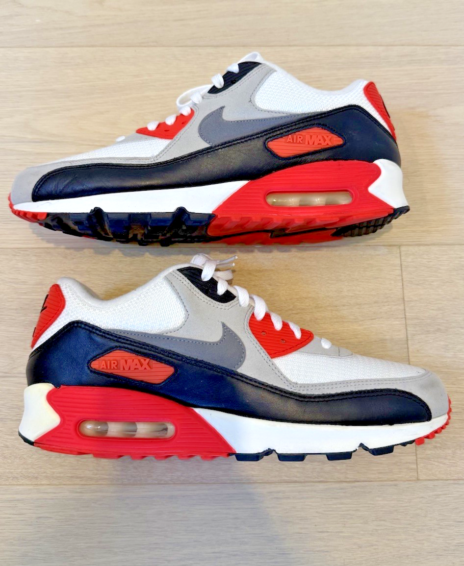 Nike Air Max 90 OG Infrared (2015) - 725233-106 - Gently Worn