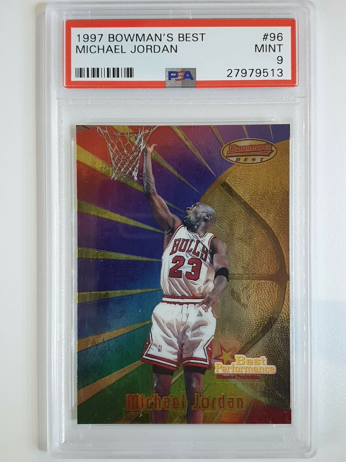 1997 Bowman's Best - Michael Jordan - #96 - PSA Graded Card