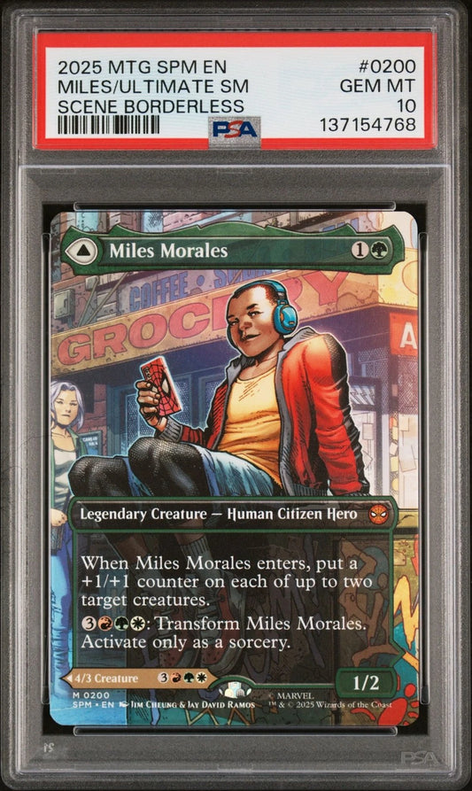 2025 MTG Marvel's Spider-man 0200 Ultimate Spider-man/Miles Morales - PSA Graded Card