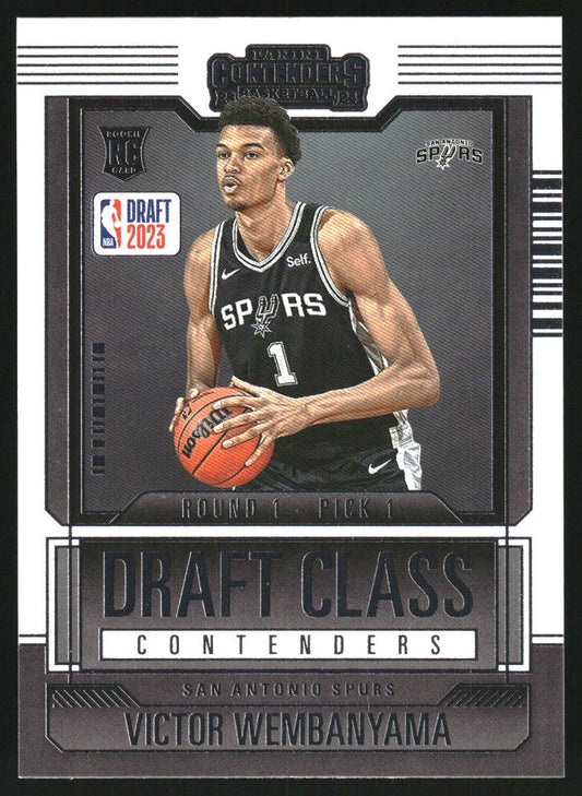 2023-24 Panini Contenders - Victor Wembanyama - Rookie Draft Class - Rookie Card - #9