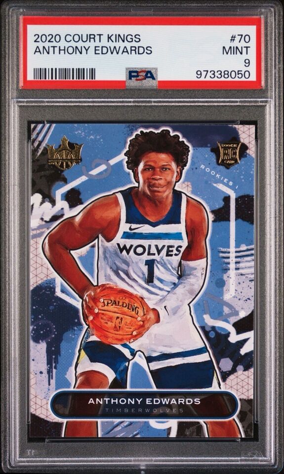 2020 Court Kings - Anthony Edwards - Level 1 Rookie Card - #70 - PSA Graded Card