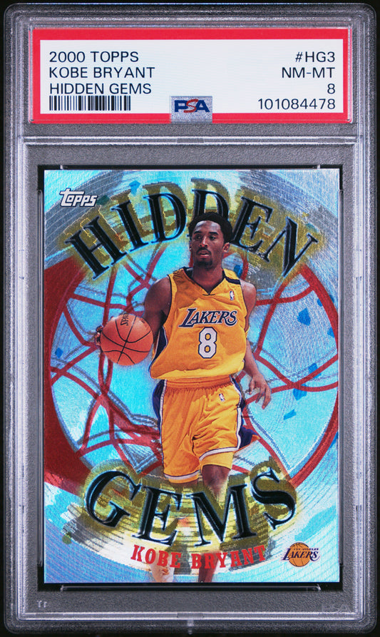 2000 Topps - Kobe Bryant - Hidden Gems  - HG3 - PSA Graded Card