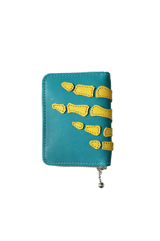Kapital: Thumbs-Up Bone Hand Zip Mini Wallet - Sax - EK1401XG