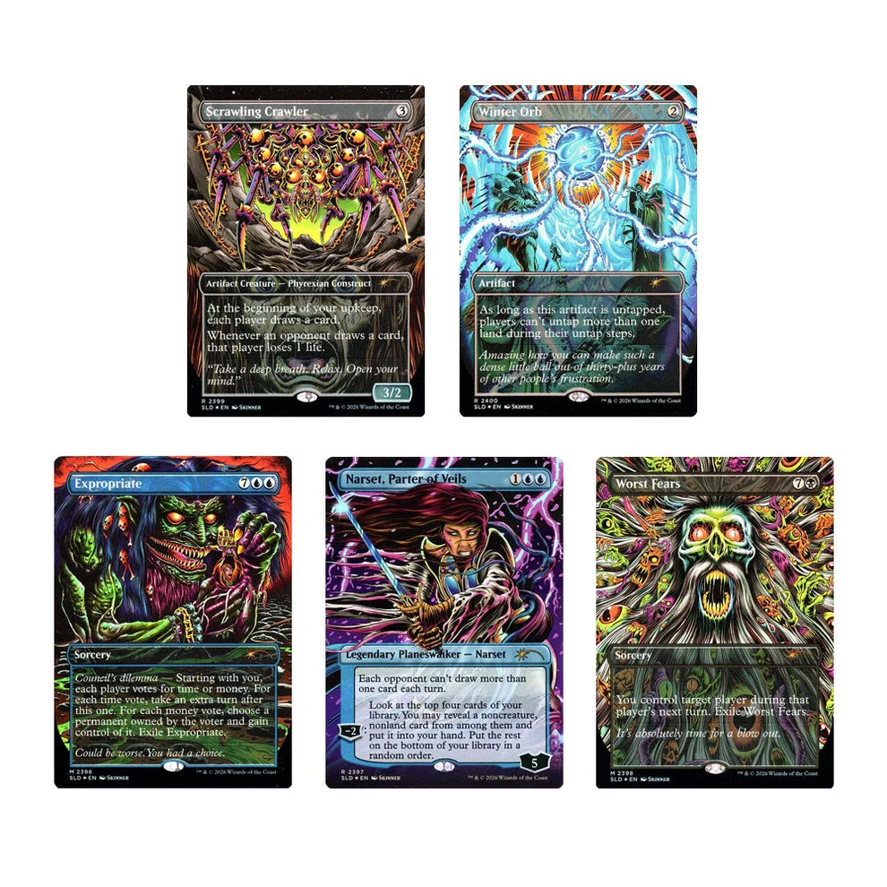 Magic: The Gathering - Secret Lair Roadshow Edition: So Salty - Traditional Foil Edition Set of 5