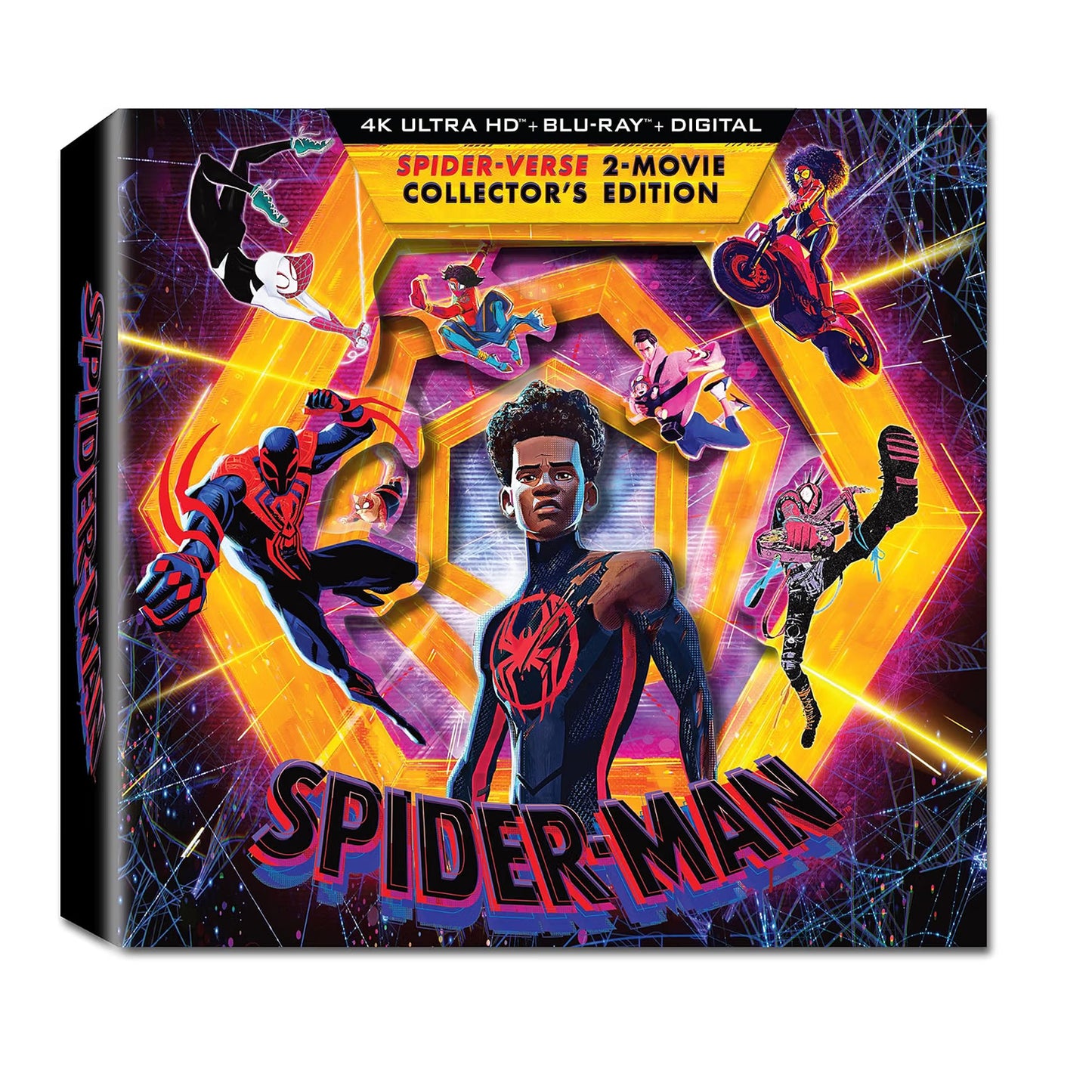 Spider-verse 2-Movie Collector's Edition (4 Discs with Bonus Collectibls) - UHD/Blu-ray + Digital