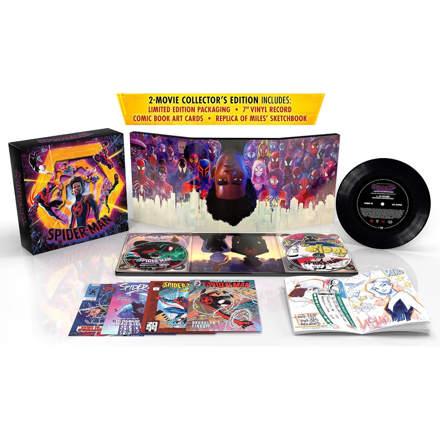 Spider-verse 2-Movie Collector's Edition (4 Discs with Bonus Collectibls) - UHD/Blu-ray + Digital