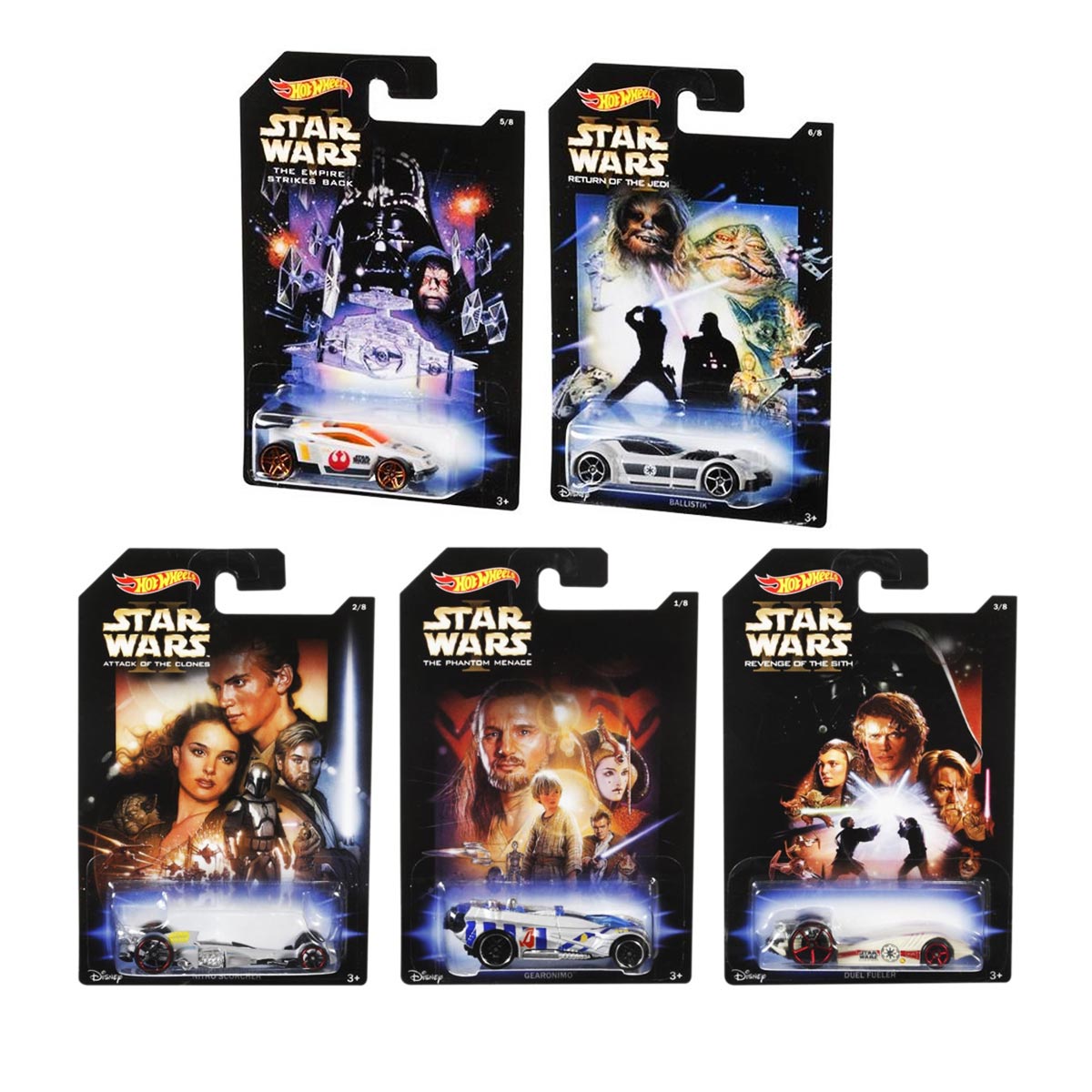 Hot Wheels - 2014 Star Wars - 5 Car Set