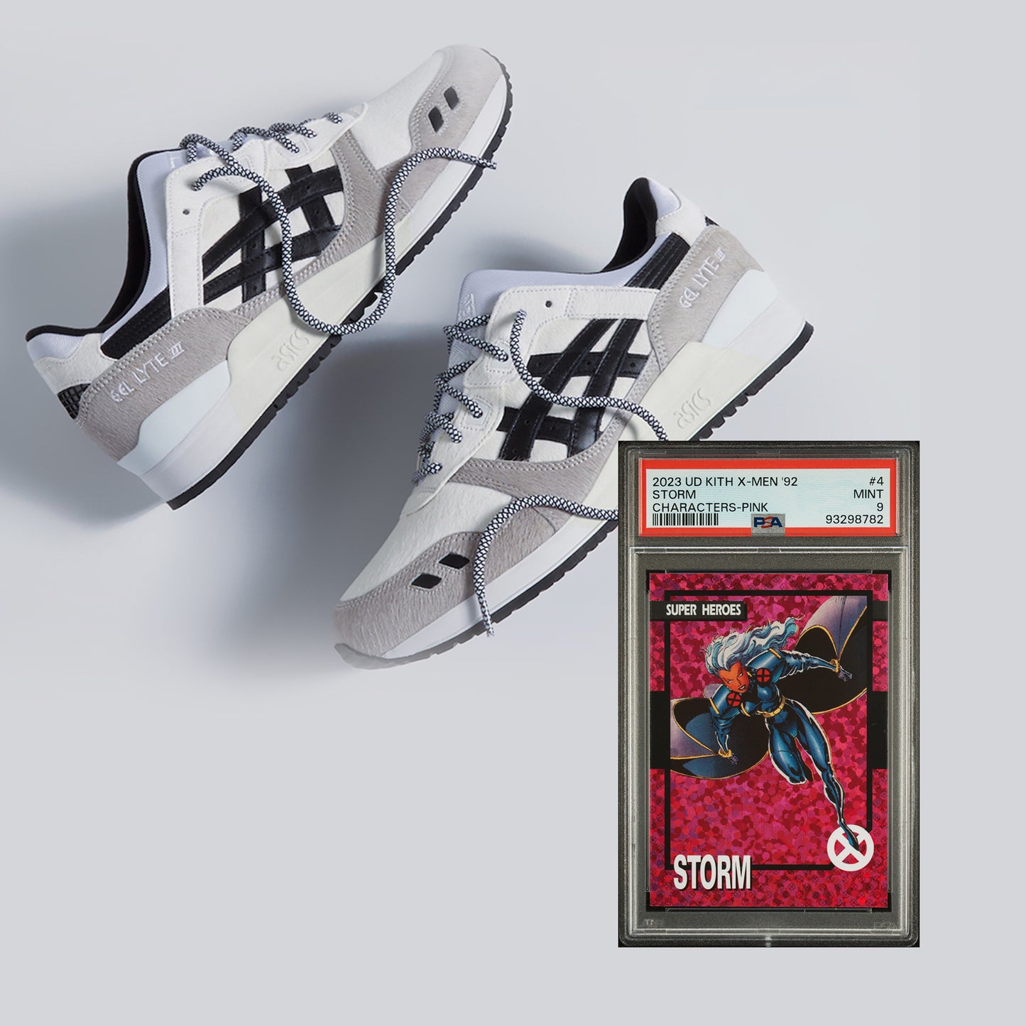KITH x  ASICS Gel-Lyte III '07 Remastered WITH PSA Card - Marvel X-Men Storm - 1201A959-100