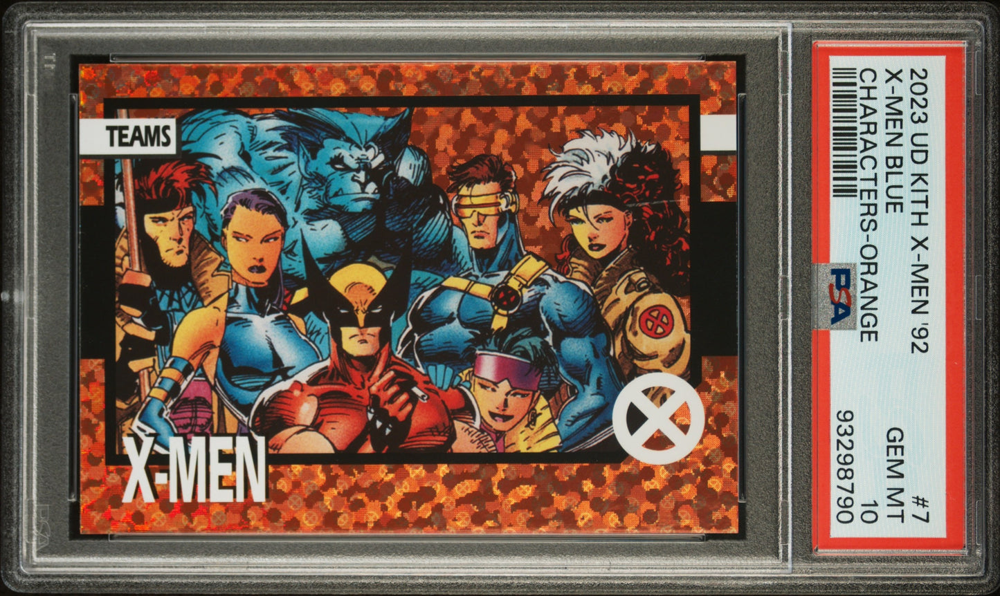 2023 Upper Deck Kith X-Men '92 Characters 7 X-Men Blue Orange - Marvel - PSA 10