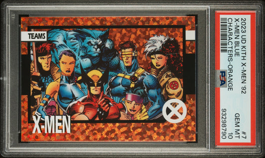 2023 Upper Deck Kith X-Men '92 Characters 7 X-Men Blue Orange - Marvel - PSA 10