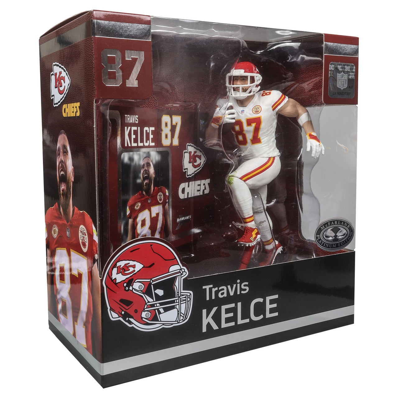 McFarlane NFL 2024 - Travis Kelce WHITE CHASE LIMITED EDITION 7-Inch Figure - Wave 2 Kansas City Chiefs