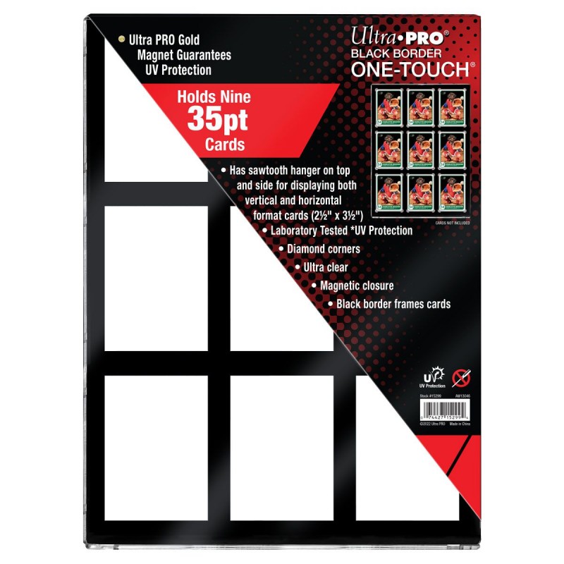 Ultra Pro - 9-Card Black Border One-Touch UV Magnetic Holder