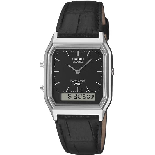Casio AQ-230EL-1A Analog-Digital Stainless Steel Watch