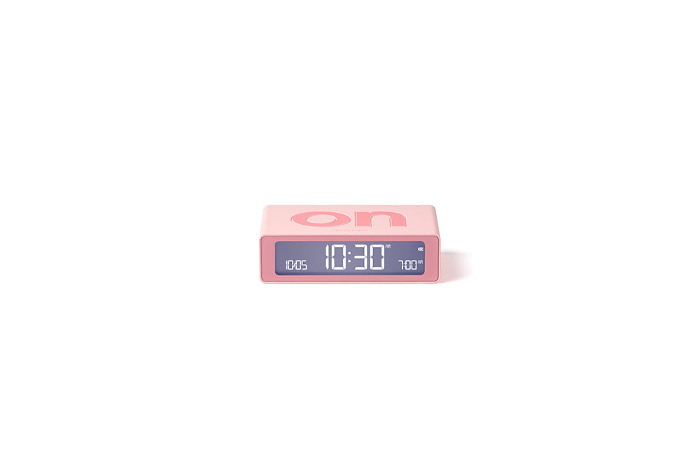 Lexon: Flip Travel Mini Alarm Clock - Pink