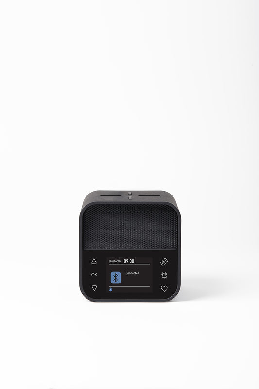 Lexon Oslo News Premium – 4-in-1 Bluetooth Speaker, Radio, Alarm Clock & Wireless Charger