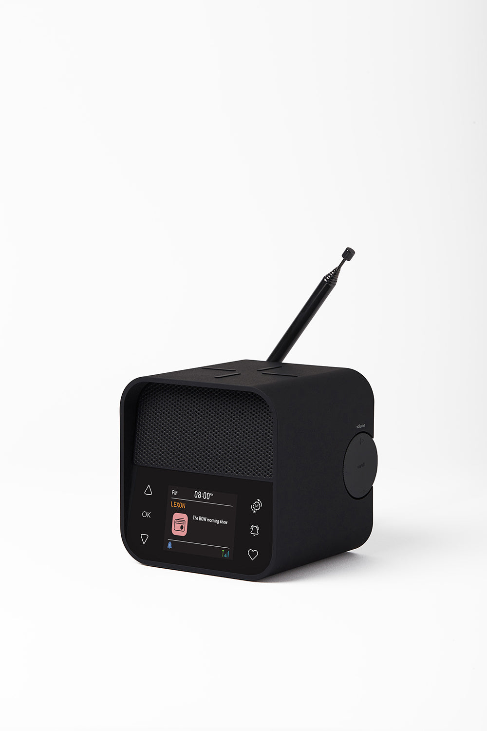 Lexon Oslo News Premium – 4-in-1 Bluetooth Speaker, Radio, Alarm Clock & Wireless Charger