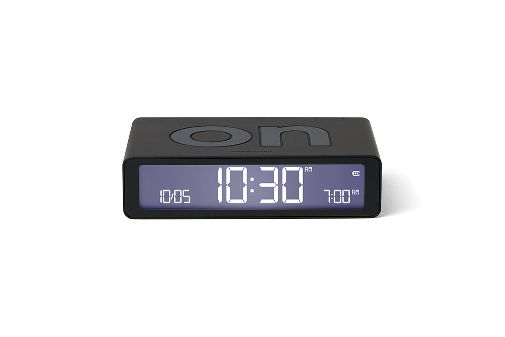 Lexon: Flip Classic Alarm Clock - Black