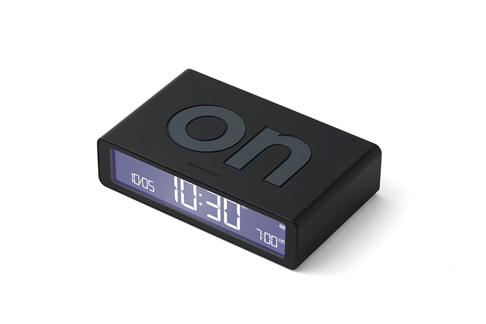 Lexon: Flip Classic Alarm Clock - Black