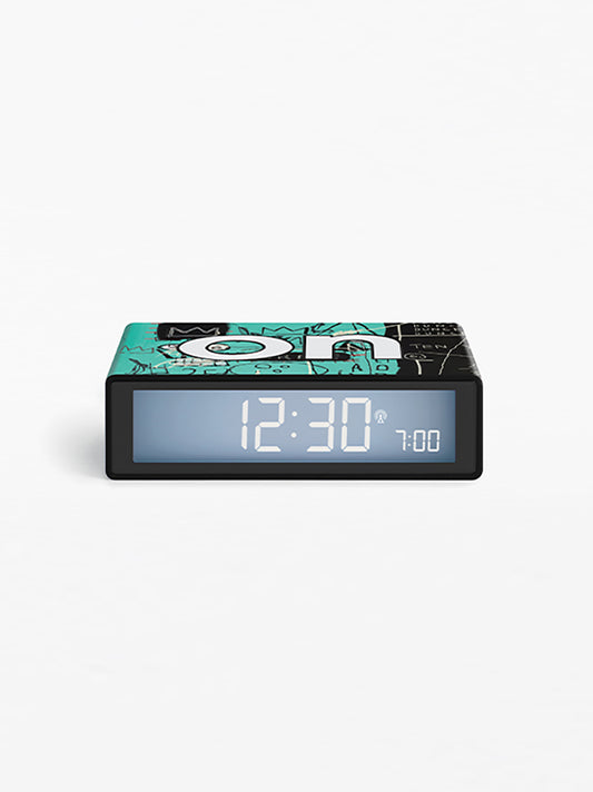 Lexon x Jean-Michel Basquiat: Flip+ Classic Alarm Clock