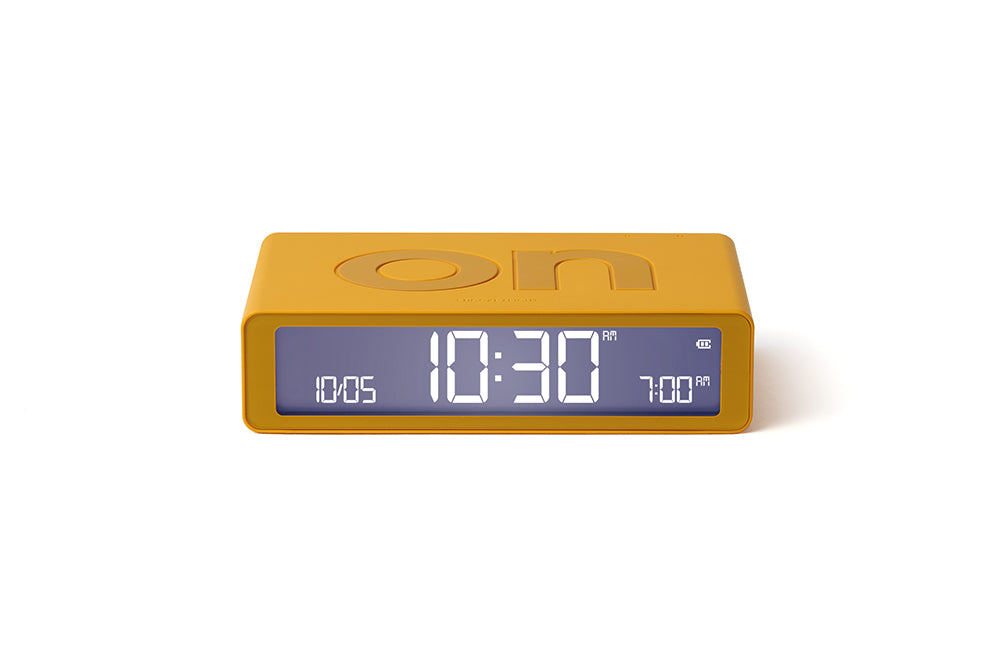 Lexon: Flip Classic Alarm Clock - Yellow