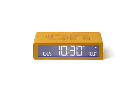 Lexon: Flip Classic Alarm Clock - Yellow