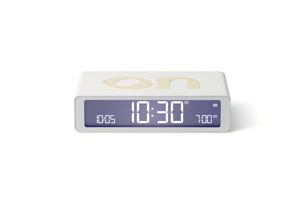 Lexon: Flip Classic Alarm Clock - White