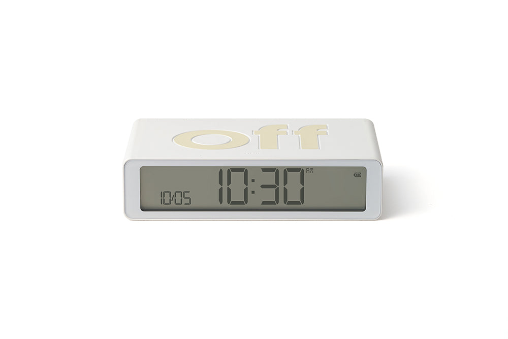 Lexon: Flip Classic Alarm Clock - White