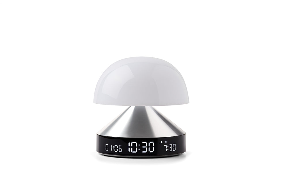 Lexon: Mina Sunrise Daylight Simulator Lamp with Alarm Clock - Alu Polish