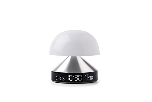 Lexon: Mina Sunrise Daylight Simulator Lamp with Alarm Clock - Alu Polish