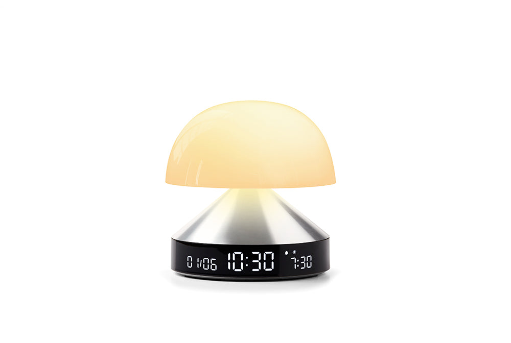 Lexon: Mina Sunrise Daylight Simulator Lamp with Alarm Clock - Alu Polish