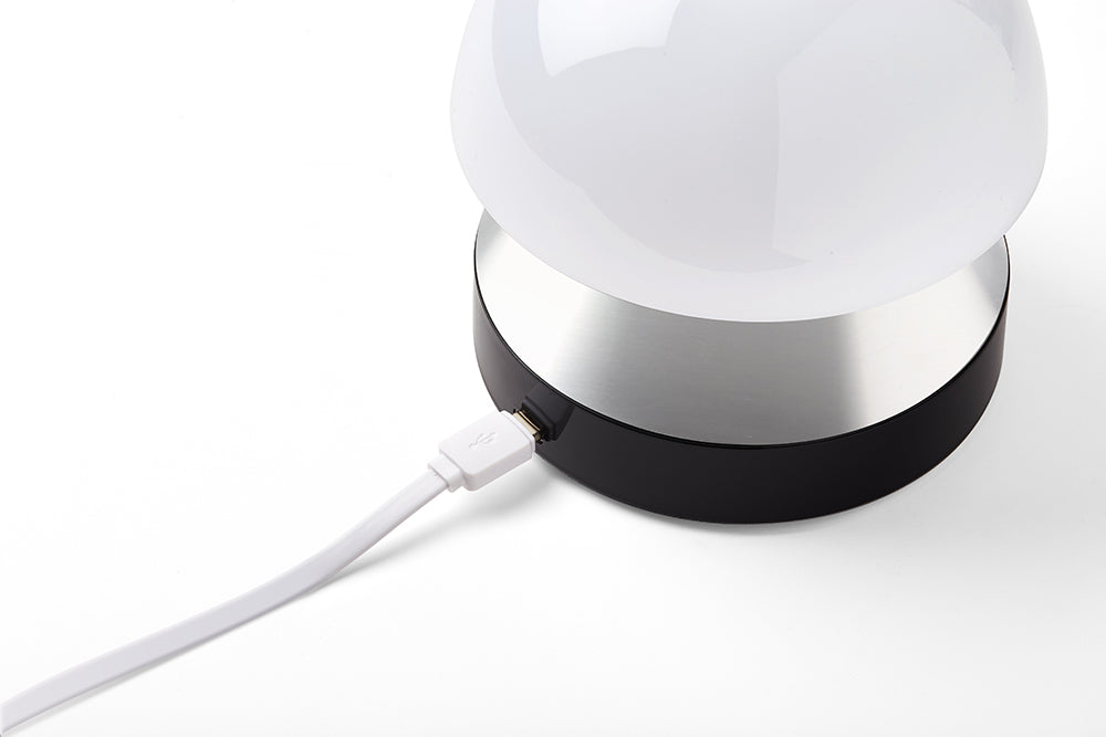 Lexon: Mina Sunrise Daylight Simulator Lamp with Alarm Clock - Alu Polish