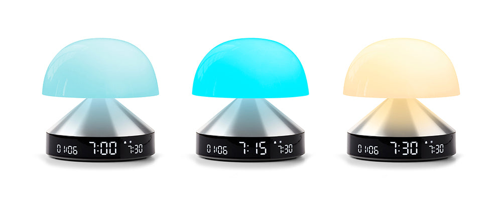 Lexon: Mina Sunrise Daylight Simulator Lamp with Alarm Clock - Alu Polish