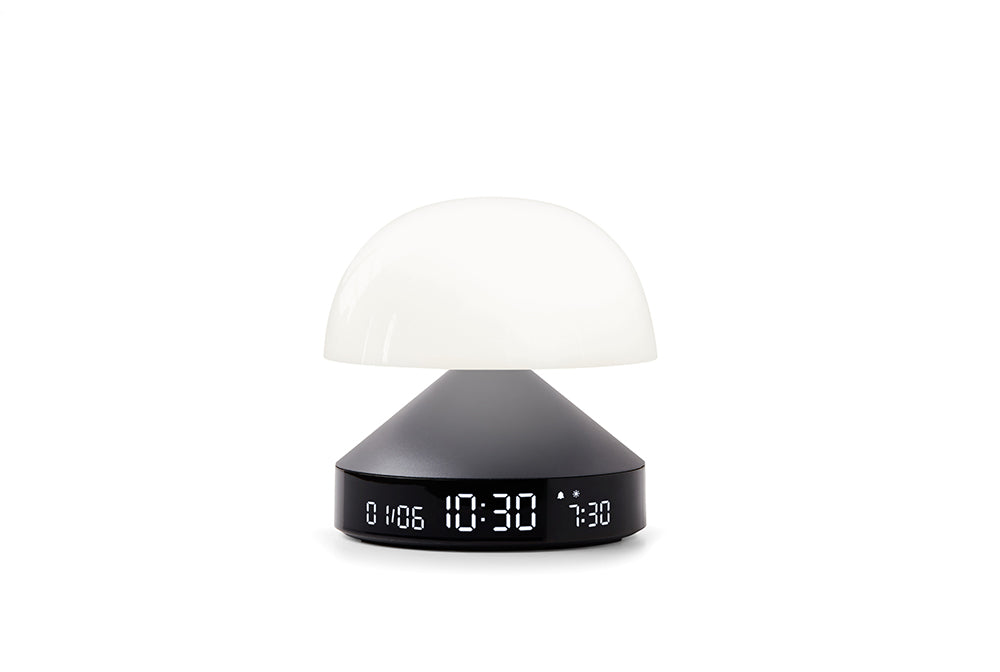 Lexon: Mina Sunrise Daylight Simulator Lamp with Alarm Clock - Gun Metal