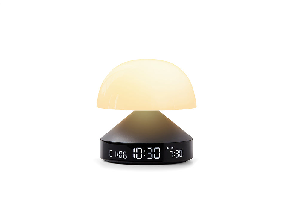 Lexon: Mina Sunrise Daylight Simulator Lamp with Alarm Clock - Gun Metal