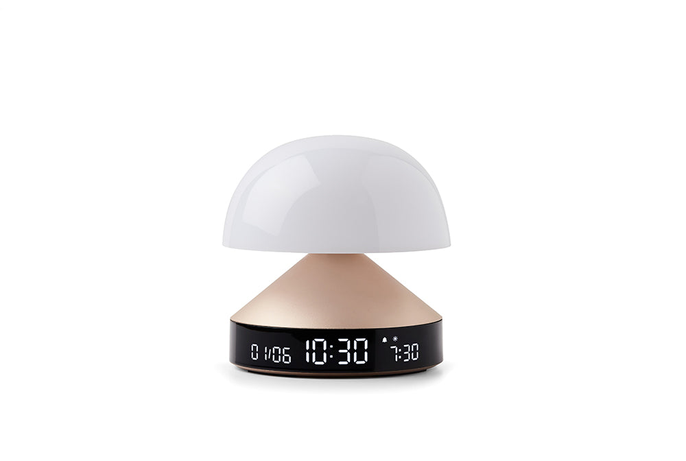 Lexon: Mina Sunrise Daylight Simulator Lamp with Alarm Clock - Gold