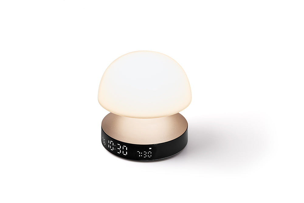 Lexon: Mina Sunrise Daylight Simulator Lamp with Alarm Clock - Gold