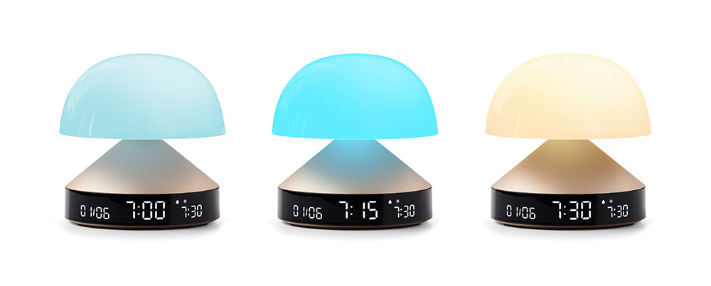 Lexon: Mina Sunrise Daylight Simulator Lamp with Alarm Clock - Gold