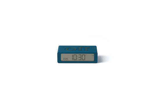 Lexon: Flip Travel Mini Alarm Clock - Duck Blue